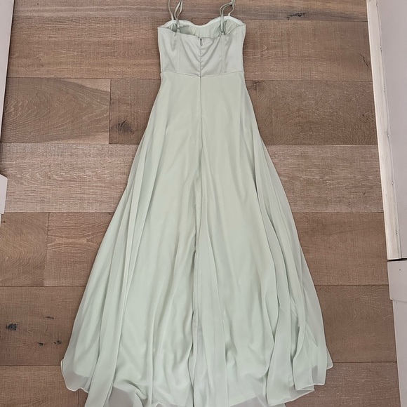 Lulu's sage green Strapy Maxi Dress - Picture 5 of 13